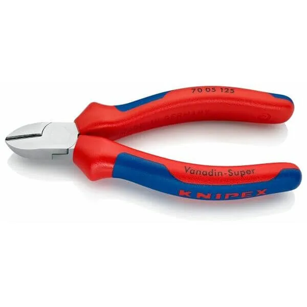 Knipex 70 05 140 Diagonal Cutter – 5.5 Inch, Chrome Plated, Induction Hardened (62 HRC)