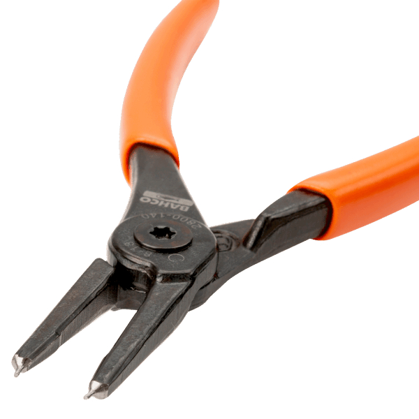 Bahco 2800-180 Internal Circlip Pliers With Straight Jaws | 180 Mm Length, High-Performance Alloy Steel | Anti-Corrosion Black Finish