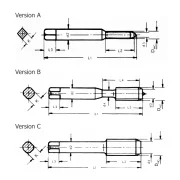 Alternative view of Helicoil Plus machine tap M8 (01411080104)