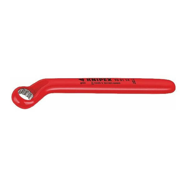 Knipex 24mm Insulated Open-End Wrench - Professional Chrome Vanadium Steel Tool With 15?? Angled Jaw