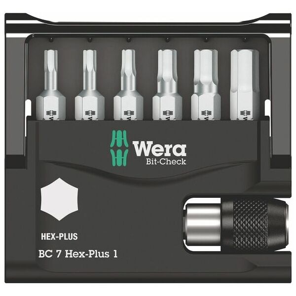 Wera Bit-Check 7 Hex-Plus 1 (05056168001) EAN:4013288033840