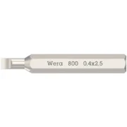Wera 800 Micro bits for slotted screws 0.4x2.5 mm (05058101001) EAN:4013288189608