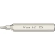 Wera 867 Micro bits for TORX socket screws TX 4 (05058102001) EAN:4013288209603