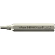 Wera 840 Micro bits for hexagonal screws 1.5 mm (05058110001) EAN:4013288189578
