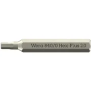Wera 840 Micro bits for hexagonal screws 2.0 mm (05058111001) EAN:4013288189615