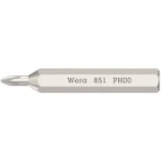 Wera 851 Micro bits for Phillips screws PH 00 (05058120001) EAN:4013288188687