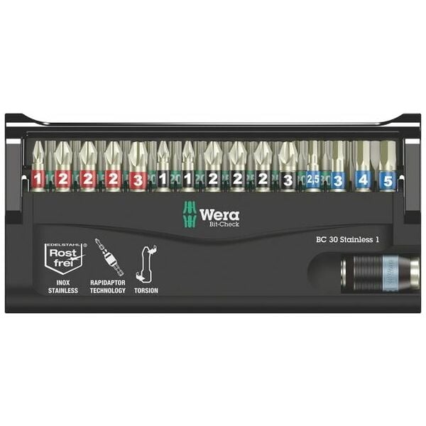 Wera Bit-Check 30 Stainless 1 (05071109001) EAN:4013288115126
