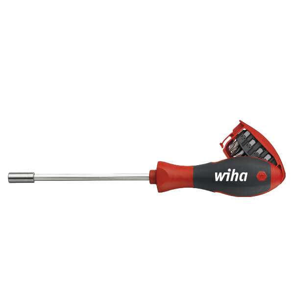 Wiha 3809 (32901) | Screwdriver with bit magazine magnetic 1/4" 8 bits ...